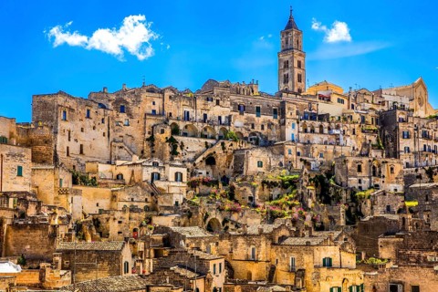 Matera with cathedral, Puglia