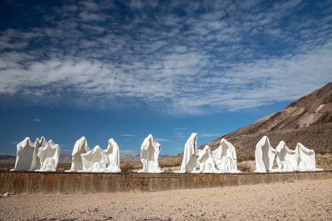 Beatty, Nevada - Art is the attraction in Rhyolite, a town that boomed briefly after gold was