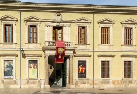 Renaissance architecture of Lonja de Zaragoza building, Zaragoza, Aragon, Spain