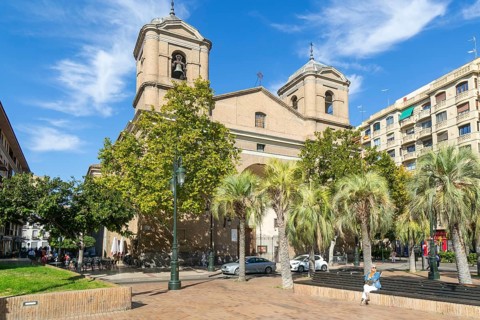 Iglesia Parroquial de Nuestra Señora del Portillo church, Plaza de Portillo, Zaragoza, Aragon,