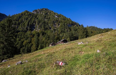 Sonntagskaralm on the way to Rettenkogel, Strobl, Postalm, Osterhorn Group, Salzkammergut, Province