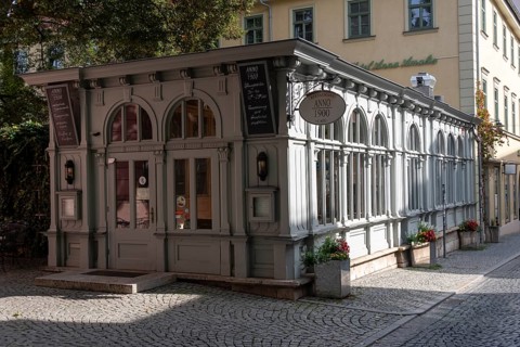 Café Anno 1900 in Weimar, Thuringia, Germany