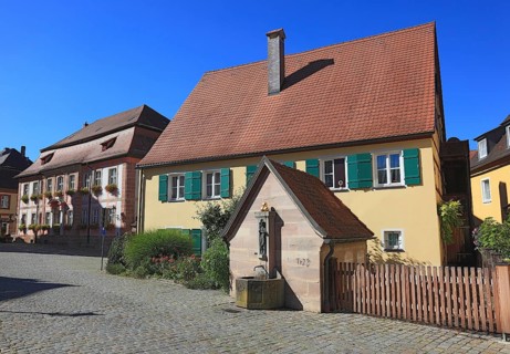 Houses in the old town, city of Spalt, Roth district, Middle Franconia, Germany