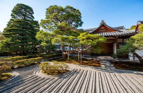 Ginshadan, Rock Garden, Zen Garden, Jisho-ji or Ginkaku-ji, Zen Temple, Higashiyama, Kyoto, Japan