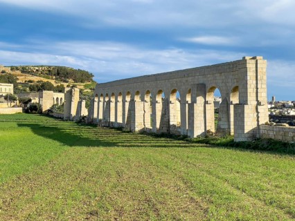 Remainder of aqueduct from British occupation, Gozo, Malta