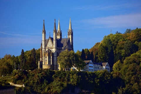 Pilgrimage Church of St. Apollinaris, also Apollinaris Church on Apollinarisberg in Remagen,