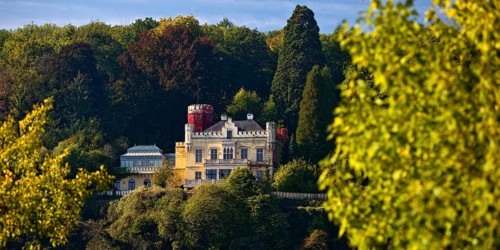 Marienfels Castle, former residence of entertainer Thomas Gottschalk, Remagen,