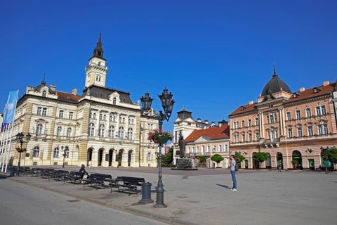 Freedom Square Town Hall, Old Town, Novi Sad, Vojvodina Province, Serbia