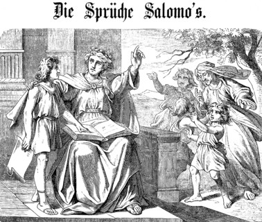 Wisdom calls and warns, emphatic warning against seduction, The sayings of Solomon, chapter 1, King