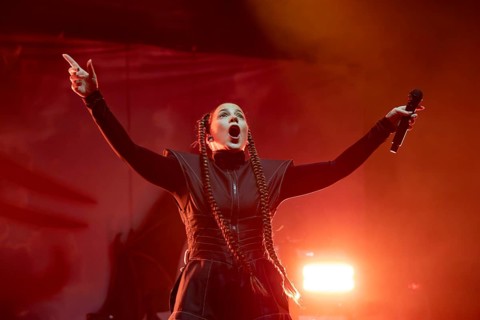 LaFee (real name: Christina Klein) live on Shadow & Light Tour 2025 at Berlin's Tempodrom on 26.10