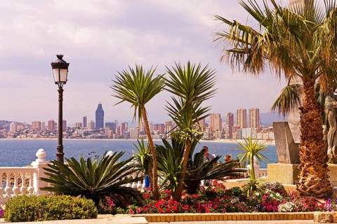 Observation deck, Paseo de la Carretera, Promenade, Benidorm, Spain