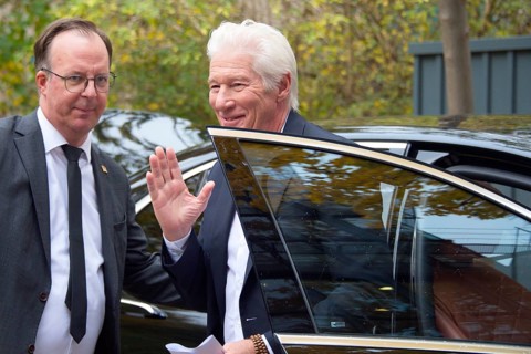 Richard Gere (International Chairman of the International Campaign for Tibet), arriving for the