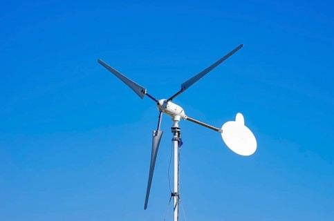 A wind generator, including a small wind turbine or small wind turbine (KWEA) with an unmarked wind