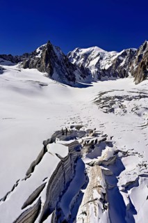 View of the mountains from the Télécabine Panorama Railway, La Tour Ronde, Mont Blanc, Mont Maudit,
