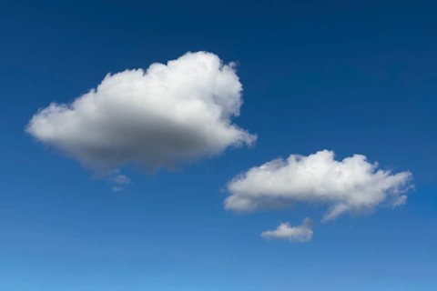 White Stratocumulus clouds against blue sky, international
