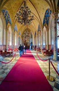 Count's Hall and Imperial Hall, Hohenzollern Castle, ancestral home of the House of Hohenzollern,