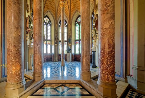 Count's Hall and Imperial Hall, Hohenzollern Castle, ancestral home of the House of Hohenzollern,