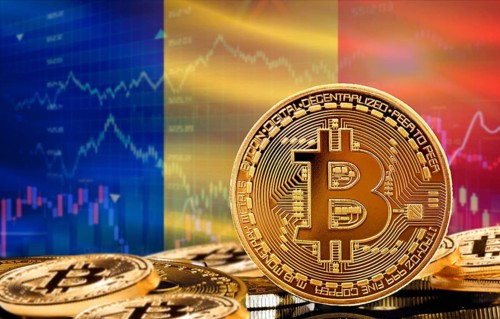 Investors in cryptocurrency and Blockchain Technology in Romania, Concept. Bitcoin with Romania