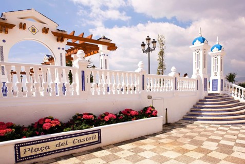 Way to the observation deck, Benidorm, Valencia, Costa Blanca, Spain