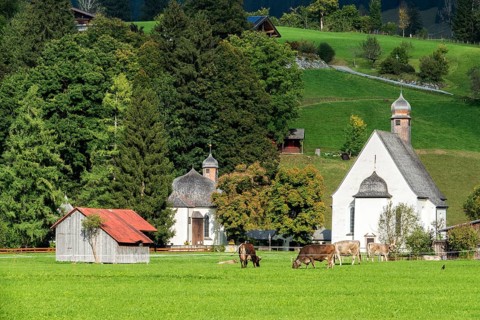 Loretto Chapels, Oberstdorf, Oberallgäu, Allgäu, Bavaria, Germany