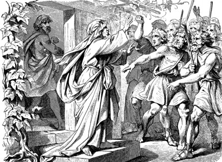 People spoke to Joash, give your son Gideon, he must die, Gideon and his men destroy the altar of