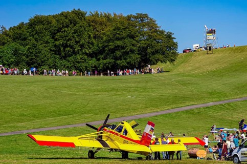 A PZL-106 AR Kruk agricultural aircraft with the registration D-FOAB and the original registration