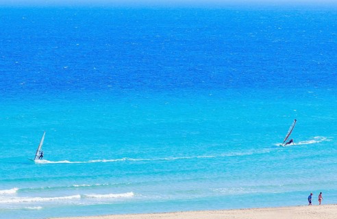 Windsurf, Sotavento Beach, Fuerteventura, Jandia, Canary Islands, Spain