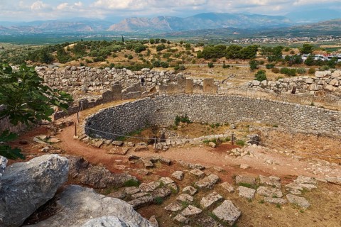 Tomb A, archaeological site, UNESCO World Heritage Site, Mycenae, Mycenae, important city in