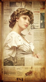 Grunge old public newspaper, texture background wallpaper illustration, vintage tattered yellow