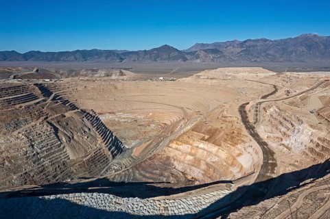 Round Mountain, Nevada - The Round Mountain Gold Mine, an open pit mine operated by Kinross Gold