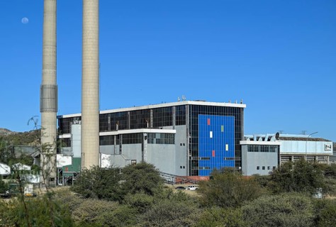 Industrial building of Nam Power, Namibian state electricity supplier, Windhoek, Khomas region,