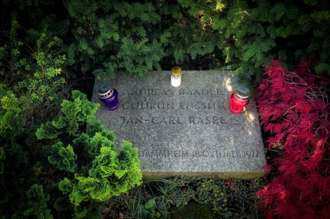 Grave, tomb, burial place of RAF Red Army Faction members, terrorists, Andreas Baader, Gudrun