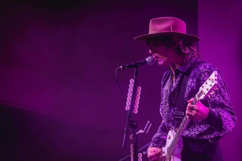 Singer Justin Hawkins from The Darkness live on Dreams On Toast Tour at Metropol Berlin on 10