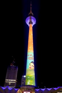 Berlin TV Tower, Taylor Swift, new album, advertising, The Life is a Showgirl, 21st BERLIN FESTIVAL
