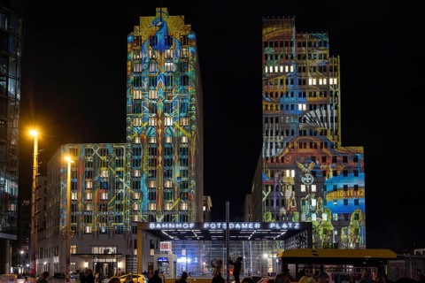 The Ritz-Carlton Hotel, Potsdamer Platz, 21st BERLIN FESTIVAL OF LIGHTS, motto Let's Shine