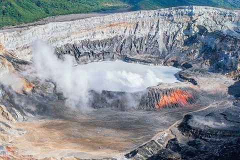 Poas volcano, Poas National Park, Costa Rica, Central America