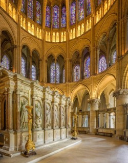 The reconstructed tomb of St Remigius, Abbey of Saint Remi, Reims, Marne, France