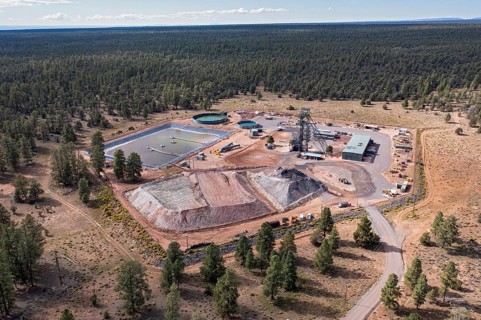 Tusayan, Arizona - Energy Fuels' controversial Pinyon Plain uranium mine, located a few miles from
