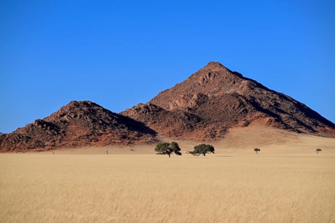 Landscape on the Kanaan farm of the nature conservation organisation Naankuse, Tirasberge, Karas