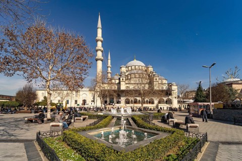 The New Mosque Yeni Camii in Istanbul, Turkey