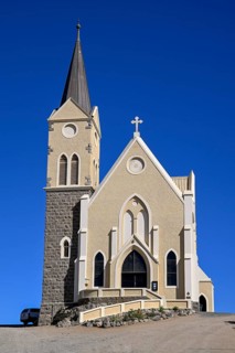 Rock church, Evangelical Lutheran church from 1912, Lüderitz, Karas region, Namibia