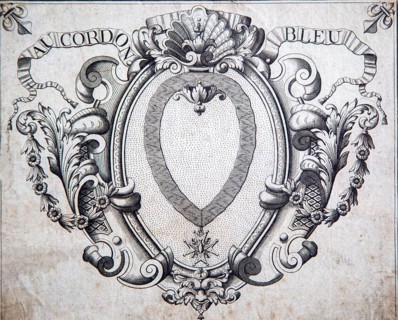 Au Cordon Blue engraving of French military medal