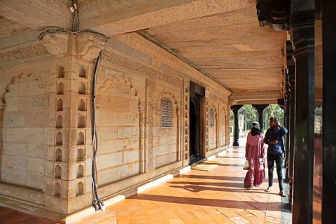 Gumbaz or mausoleum of Tipu Sultan and his family, interior view, Srirangapatna, Karnataka, India