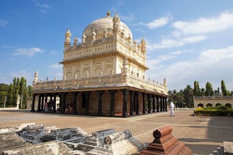 Gumbaz or mausoleum of Tipu Sultan and his family, Srirangapatna, Karnataka, India
