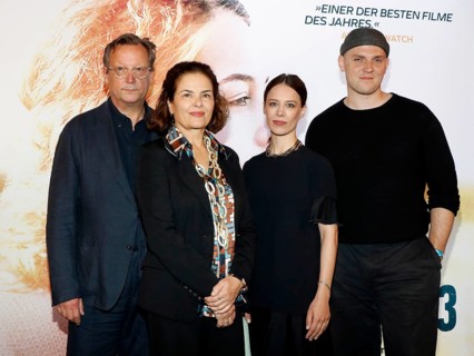 Matthias Brandt, Barbara Auer, Paula Beer and Enno Trebs at the Berlin premiere of Miroirs No 3 at