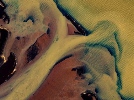 River, river course, river delta, branches, aerial view, wild river, summer, marshland, sediments,
