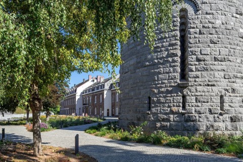 Former Notre-Dame du Sacré Coeur boarding school and chapel at the Our Lady of Beauraing,