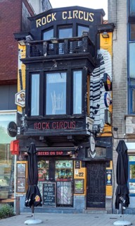 Rock Circus pub, one of many cafes in the Overpoortstraat, Overpoort street, nightlife district for