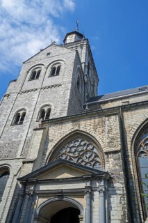 12th century Romanesque Revival Church of Saint-Germain, Sint-Germanuskerk in the city Tienen,