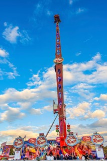 Oktoberfest attraction Ride XXL Racer, Festwiese, Theresienwiese, Oktoberfest, Munich, Upper